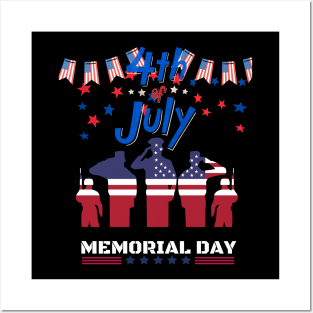 4 th of july t-shirt Posters and Art